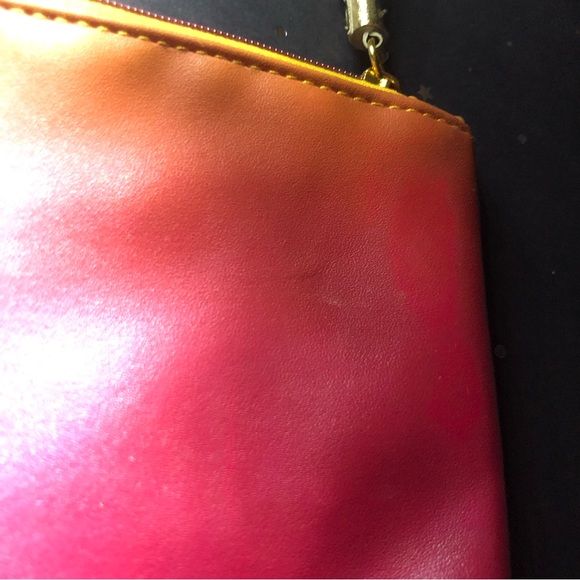 🐬 CLEARANCE ITEM : IPSY peace Love Lipstick Zippered Makeup Tote Ombré Colors - Picture 6 of 13